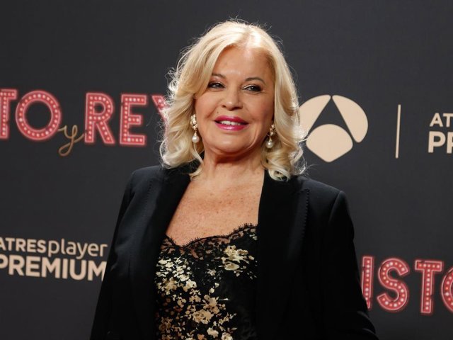 Archivo - Bárbara Rey durante el estreno de la serie ‘Cristo y Rey’ que está basada en la pareja que formaron Ángel Cristo y Bárbara Rey en los años ochenta, a 12 de enero de 2022, en Madrid (España)