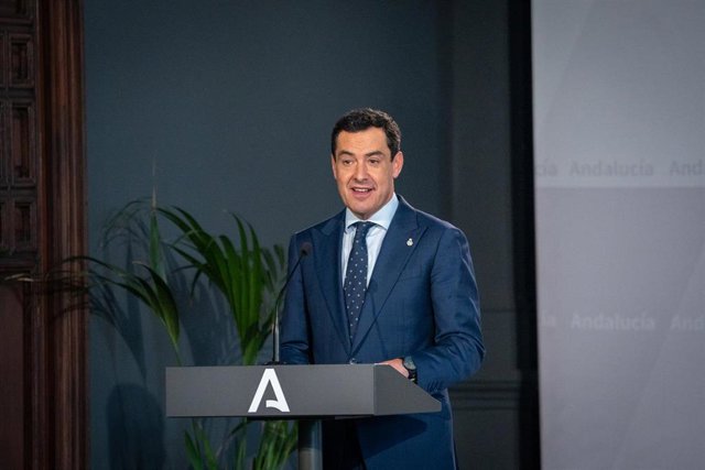 El presidente de la Junta de Andalucía, Juanma Moreno