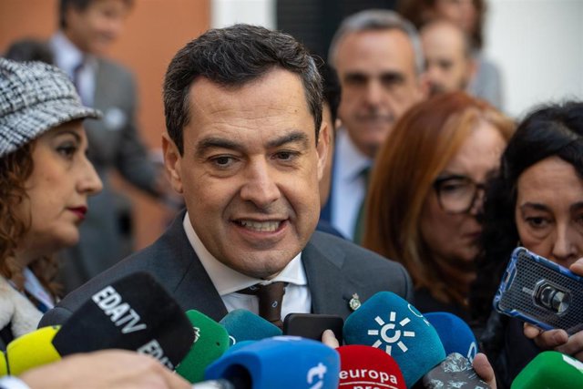 El presidente de la Junta de Andalucía, Juanma Moreno