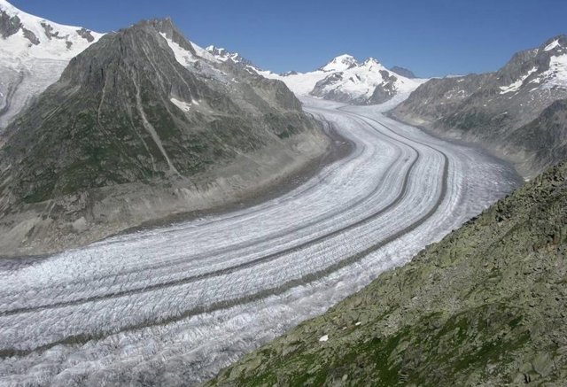 El glaciar de Aletsch en 2009
