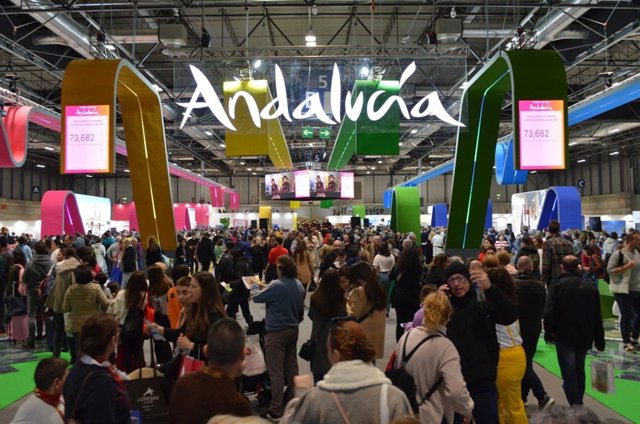 Archivo - Pabellón de Andalucía en una edición anterior de Fitur.