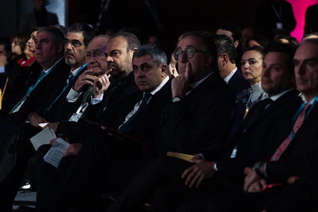 Inauguración del XII Foro de Liderazgo Turístico, organizado por Exceltur, en la Feria de Madrid, IFEMA, a 23 de enero de 2024, en Madrid (España). 