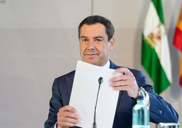El presidente de la Junta de Andalucía, Juanma Moreno, en una imagen de archivo. 