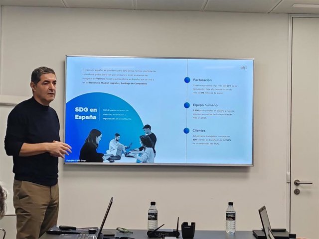 Rueda de prensa de SDG Group en Madrid