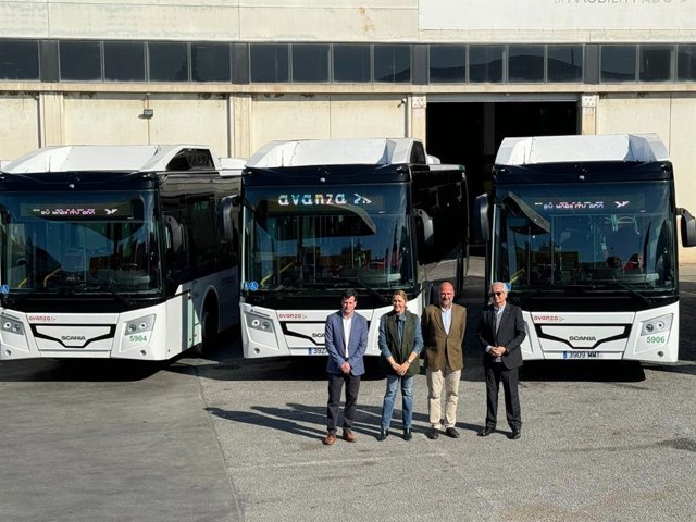 El Consorcio de Transporte suma siete nuevos autobuses híbridos que mejorarán el servicio y reducirán emisiones