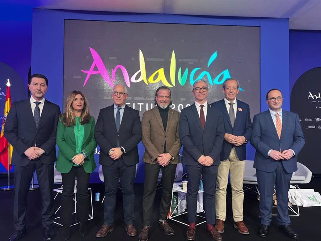 Presentación del proyecto turístico Puerta de Andalucía en Fitur.