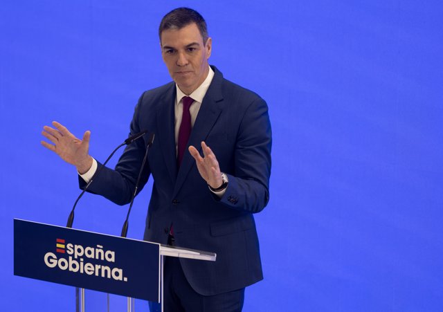 El presidente del Gobierno, Pedro Sánchez