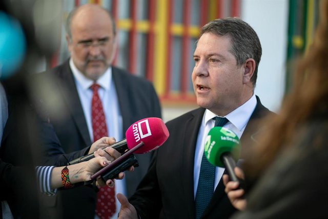 El presidnete regional , Emiliano García-Page