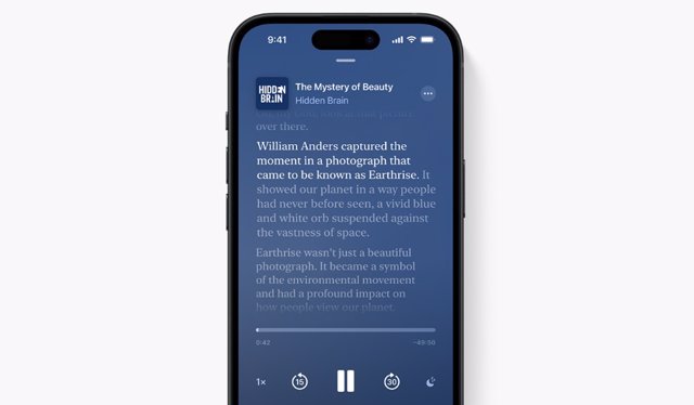 Transcripciones automáticas en los episodios de Apple Podcast