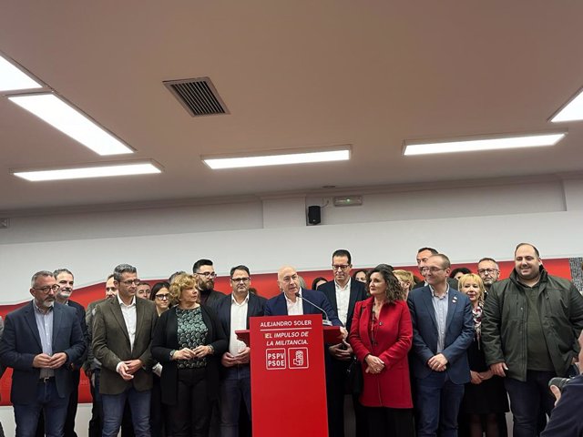 El secretario general del PSPV-PSOE en la provincia de Alicante, Alejandro Soler.