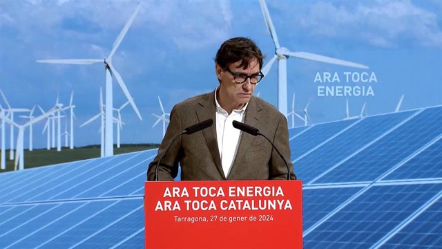 Illa durant el seu discurs