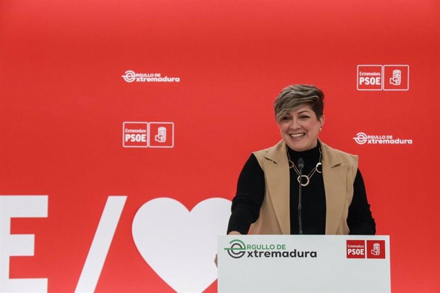 La portavoz del PSOE de Extremadura, Soraya Vega, en una imagen de archivo