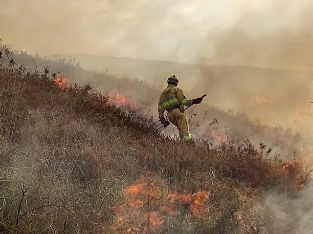 Cantabria tiene nueve incendios forestales activos de los 35 registrados desde el pasado fin de semana