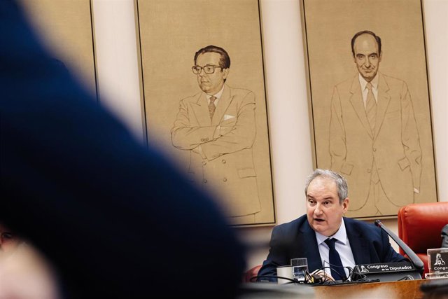 El ministro de Industria y Turismo, Jordi Hereu, durante la Comisión de Industria y Turismo, en el Congreso de los Diputados, a 29 de enero de 2024, en Madrid (España). Durante la comisión, Hereu ha informado sobre las líneas generales de la política de s