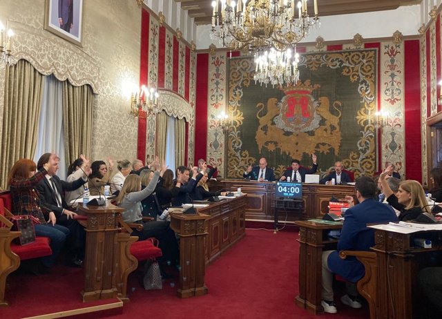 Imagen de archivo del pleno del Ayuntamiento de Alicante