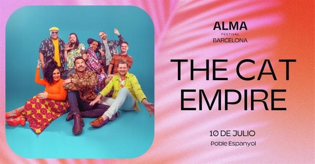 Cartell de l'Alma Festival Barcelona amb The Cat Empire