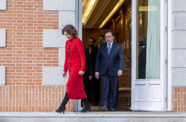 La vicepresidenta primera del Gobierno y ministra de Hacienda, María Jesús Montero.