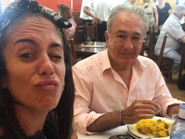 Anabel y su padre, Bernardo Pantoja