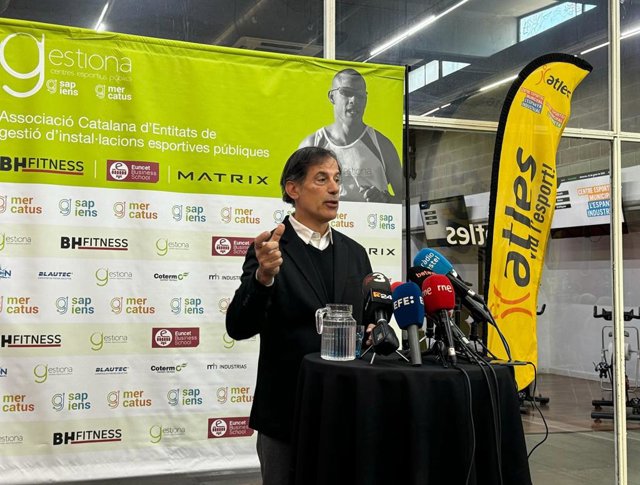 El presidente de Gestiona, Josep Viladot, en rueda de prensa este miércoles