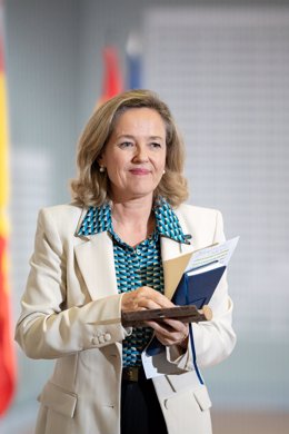 Archivo - La presidenta del BEI, Nadia Calviño