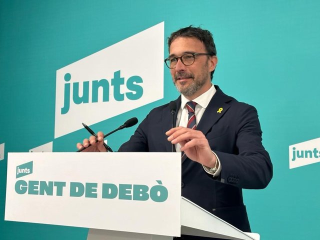 Archivo - El portavoz de Junts, Josep Rius.