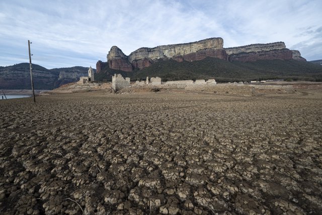 El pantano de Sau a finales de enero