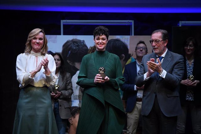 María Guerrero, presidenta de Acción por la Música recoge el premio a la Innovación Social de la Fundación la Caixa