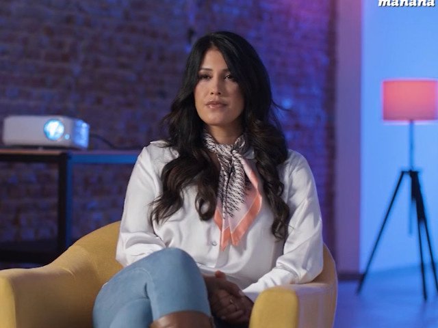 Gabriela Guillén durante su entrevista en '¡De Viernes!'.