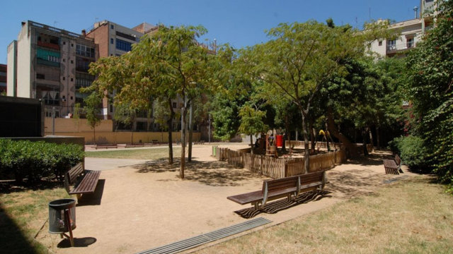 Una vista de los jardines