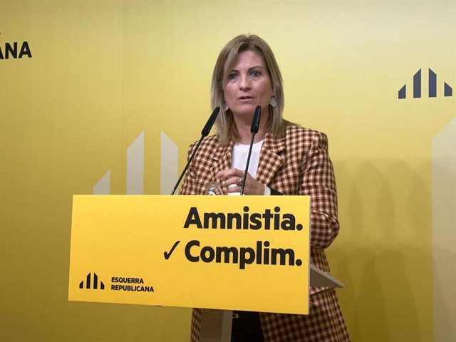 La portaveu d'ERC, Raquel Sans