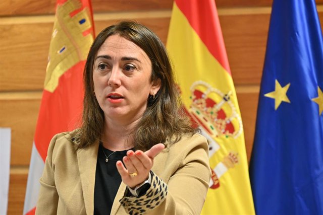 Junta y diputaciones instan al Gobierno a garantizar el acceso de todos los ciudadanos de CyL a la televisión digital. En la foto, la consejera de Movilidad y Transformación Digital, María González Corral.