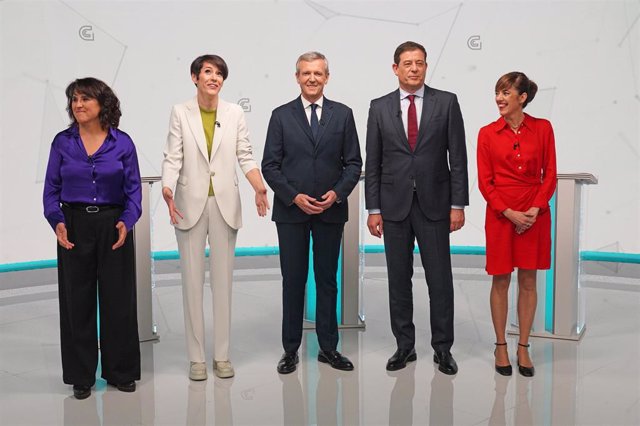Candidato sa la Presidencia de la Xunta en el debate de la TVG.