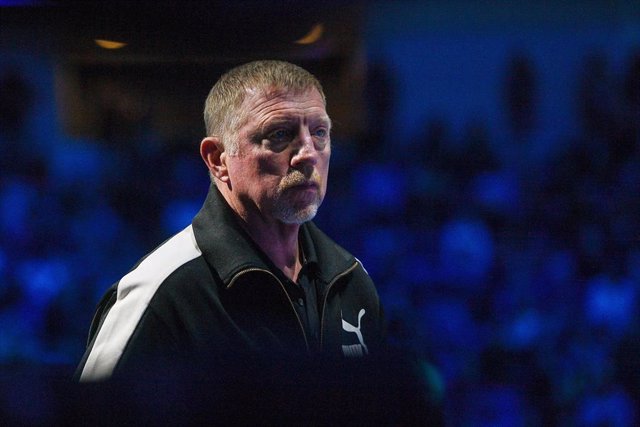 Archivo - 12 November 2023, Italy, Turin: German former tennis player Boris Becker watches the men's singles group stage match of the 2023 ATP Finals tennis tournament between Serbian Novak Djokovic and Danish Holger Rune . Photo: Marco Alpozzi/LaPresse v