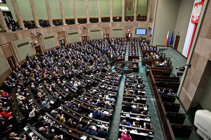 Imagen de archivo del Parlamento de Polonia. 