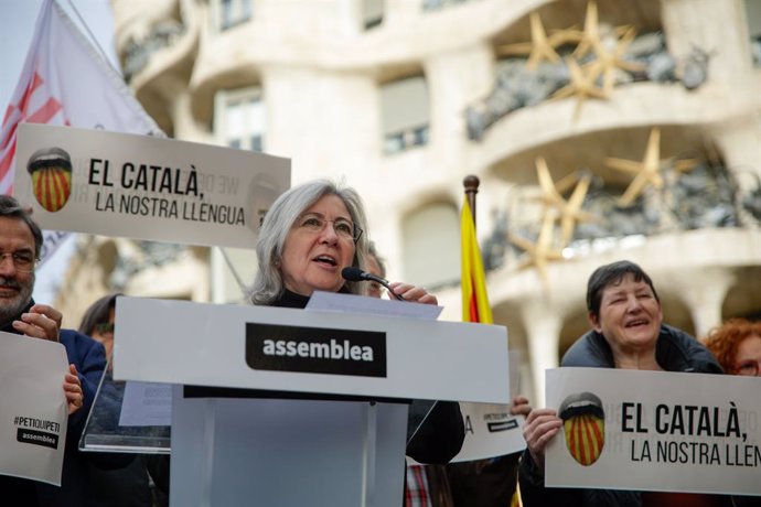 Archivo - La presidenta de l'Assemblea Nacional Catalana, Dolors Feliu