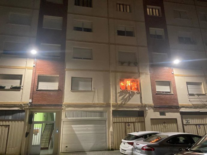 Incendio de la vivienda de Santoña