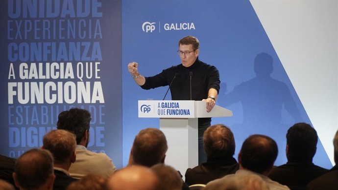 El líder del PP, Alberto Núñez Feijóo