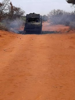 Archivo - Ataque terrorista a vehículos en Somalia.