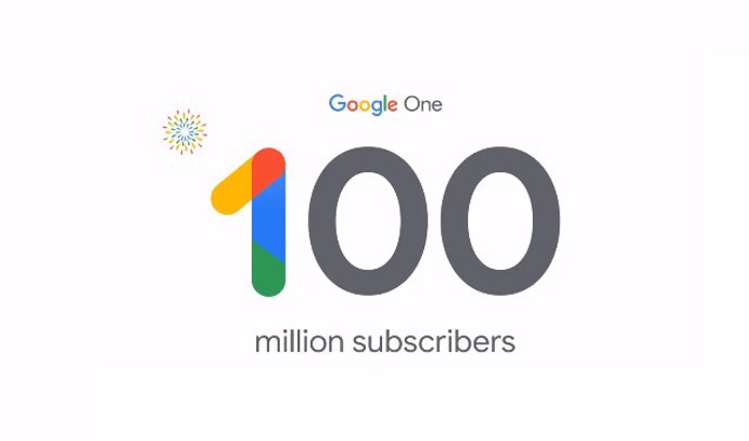 Celebración de los 100M suscriptores de Google One