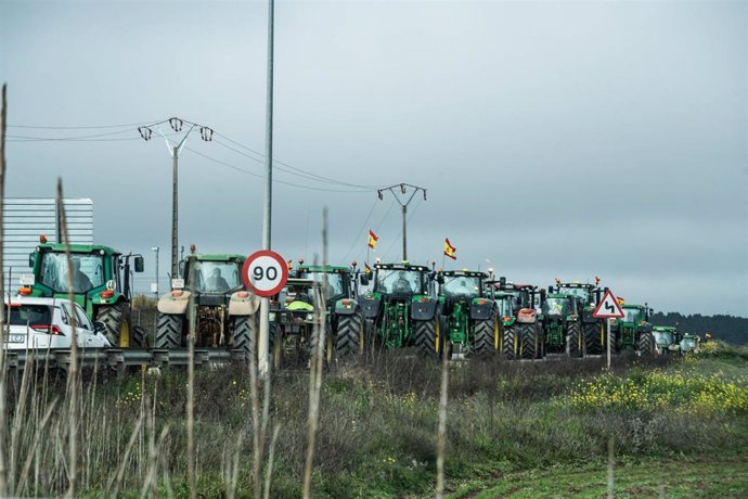 Una tractorada en una imagen de archivo.