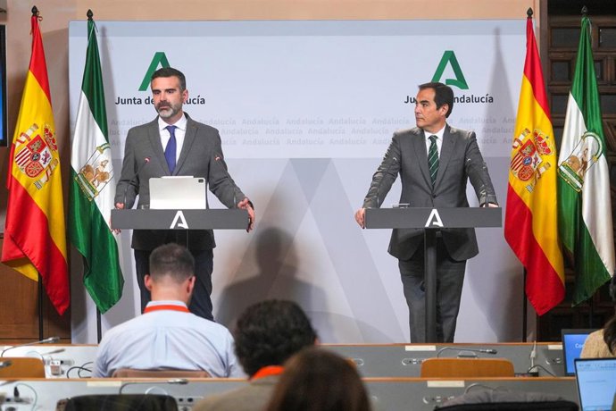 Rueda de prensa posterior al Consejo de Gobierno de la Junta de Andalucía.