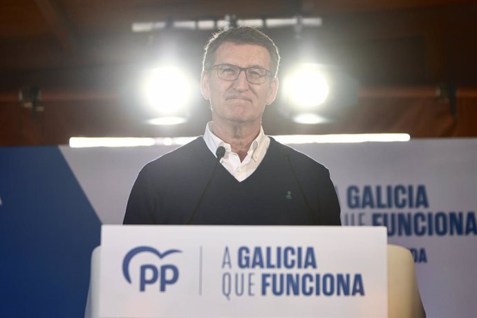 El líder del PP, Alberto Núñez Feijóo