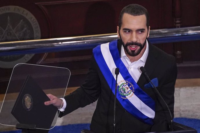 Archivo - El presidente de El Salvador, Nayib Bukele