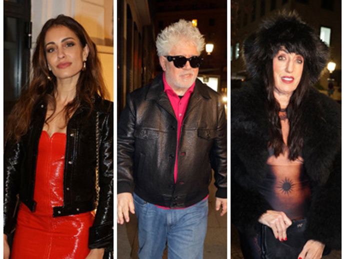 HIBA BOAUK, PEDRO ALMODÓVAR O ROSSY DE PALMA EN EL CUMPLEAÑOS DE BIBIANA FERNÁNDEZ