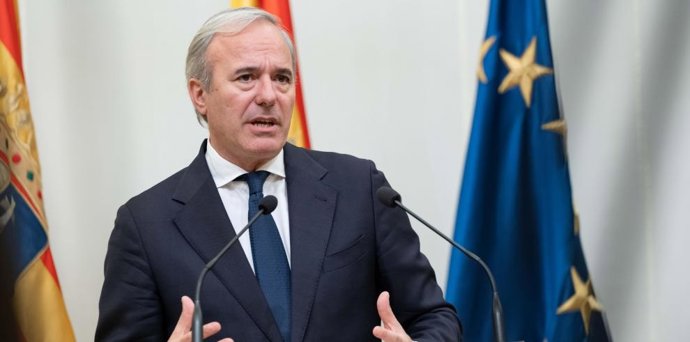 Archivo - El president del Govern d'Aragó, Jorge Azcón