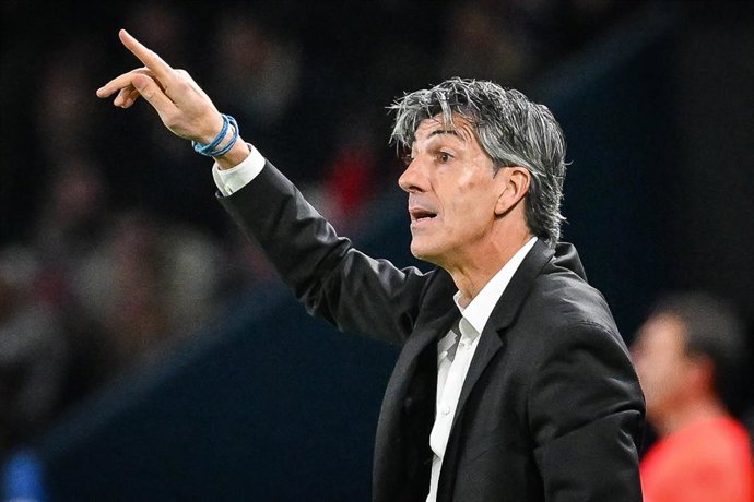 Imanol ALGUACIL of Real Sociedad during the UEFA Champions League, Round of 16 1st leg football match between Paris Saint-Germain and Real Sociedad on February 14, 2024 at Parc des Princes stadium in Paris, France - Photo Matthieu Mirville / DPPI