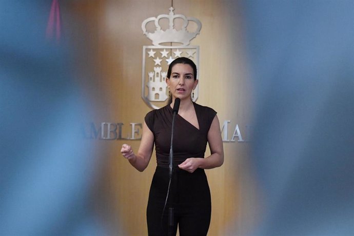 La portavoz de VOX en la Asamblea de Madrid, Rocío Monasterio.