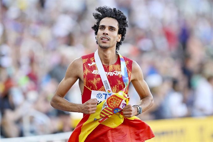 Archivo - El atleta español Mohamed Katir.