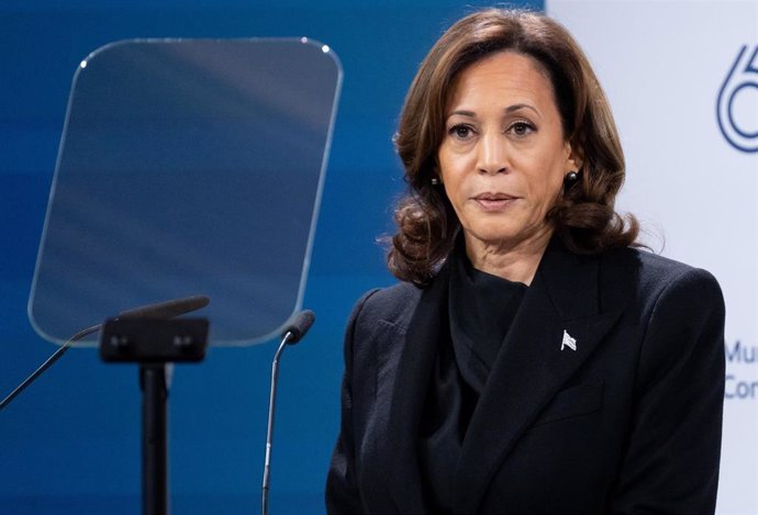 La vicepresidenta estadounidense Kamala Harris en Múnich