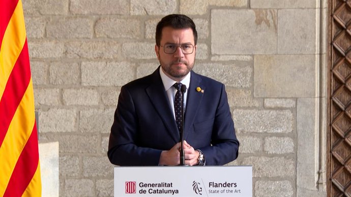 El president de la Generalitat, Pere Aragonès